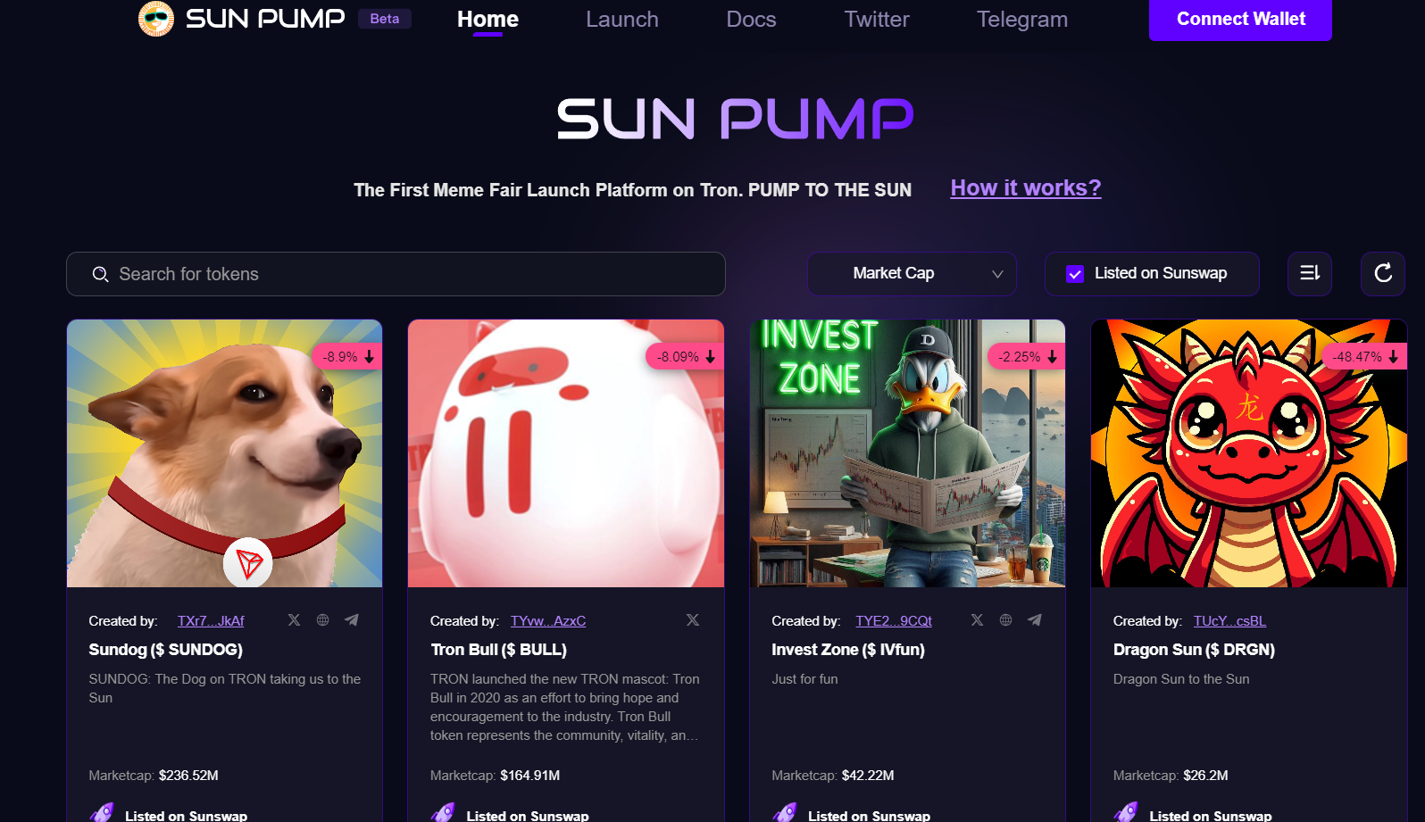 trading memecoin on tron