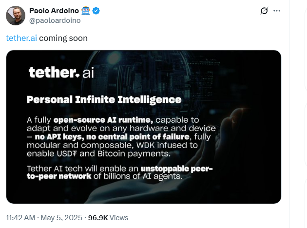 What is Tether AI?