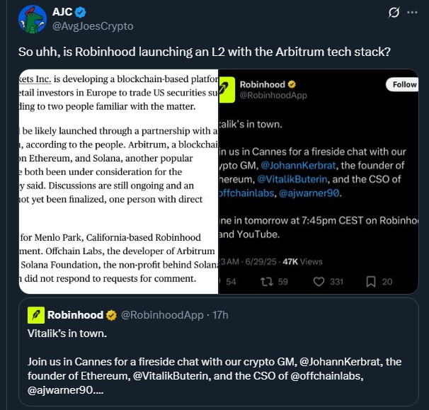 crypto-market-news-and-updates-jun-30-2025-arbitrum-surges-17-amid-robinhood-partnership-buzz-and-ethereum-layer-2-hype