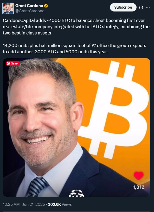cardone-capital-buys-1000-btc-real-estate-meets-crypto