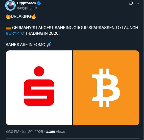 crypto-market-news-and-updates-germanys-largest-bank-group-prepares-to-launch-crypto-trading-by-2026